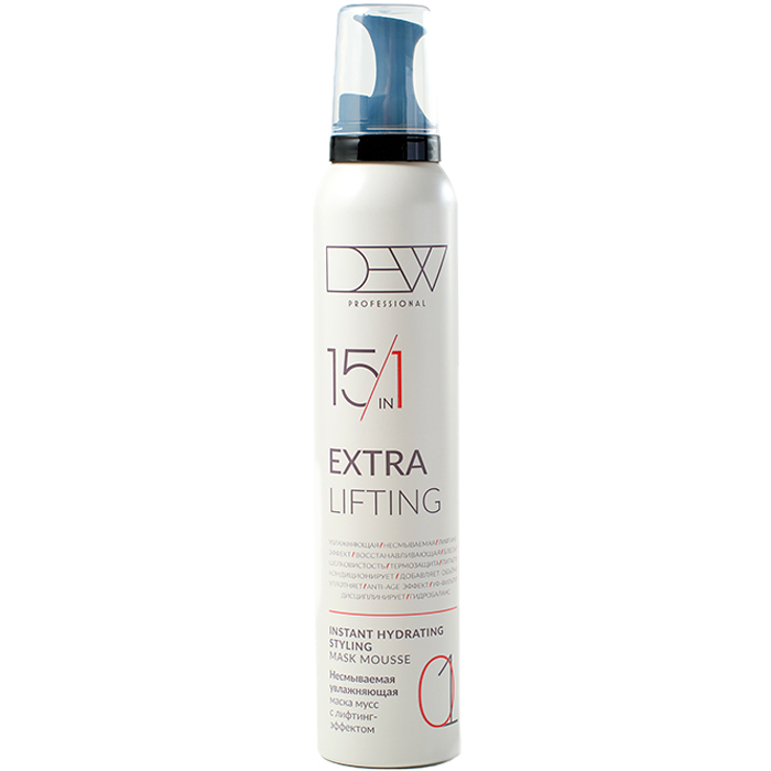 Dew Professional 15в1 Extra Lifting Несмываемая увлажняющая маска мусс 200 мл.