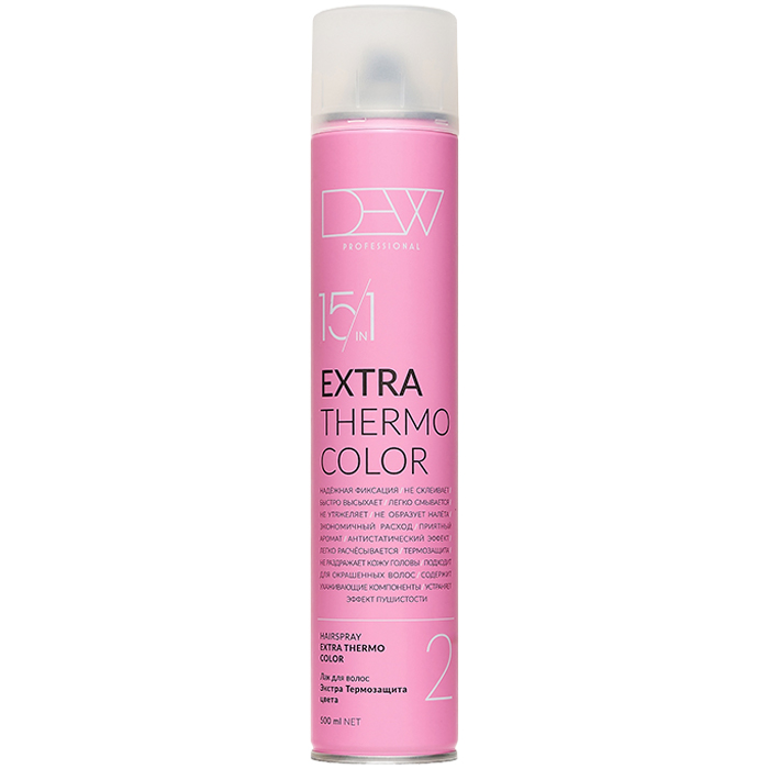 Dew Professional Extra Termo Color 15/1 Лак для волос с термозащитой для окрашенных волос 500 мл.