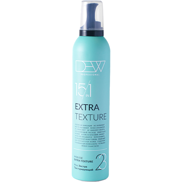 Dew Professional Extra Texture Мусс 15 в 1 для волос сверхсильной-эктрасильной фиксации 350 мл.