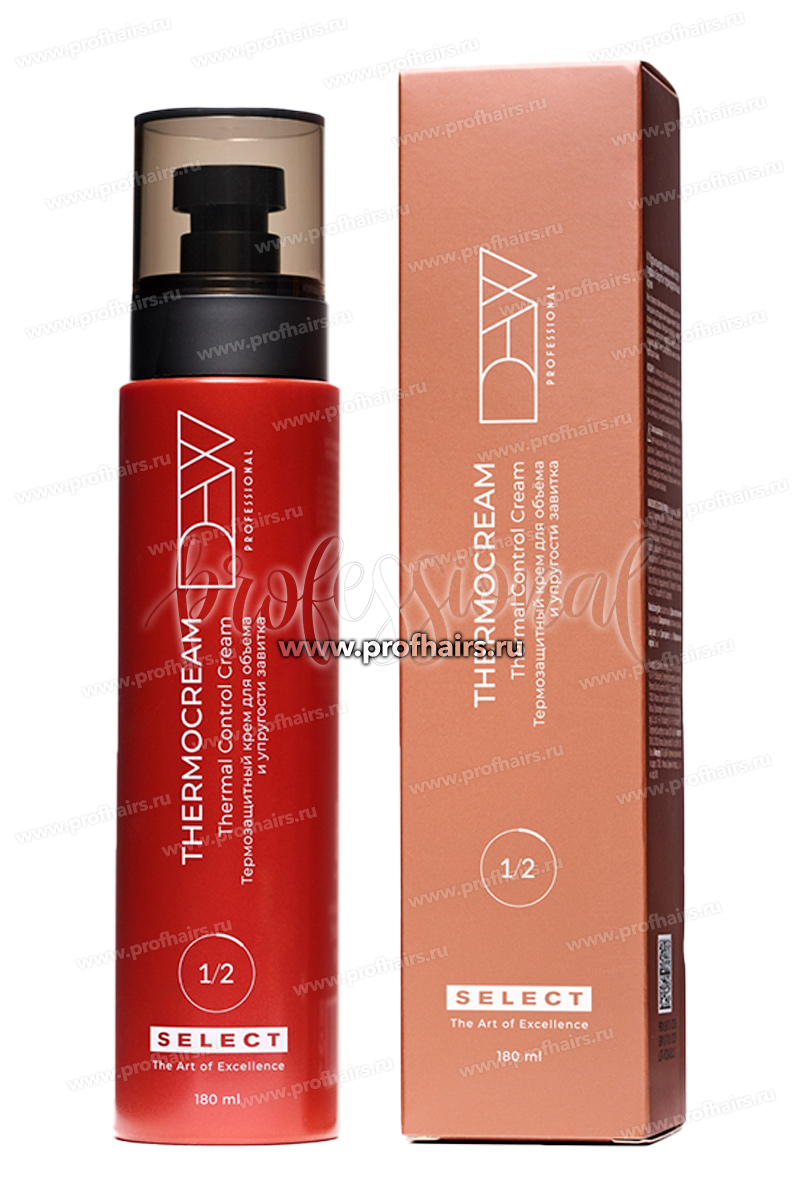 Dew Professional Select Thermocream Термозащитный крем для объема и упругости завитка 180 мл. в подарочной коробке