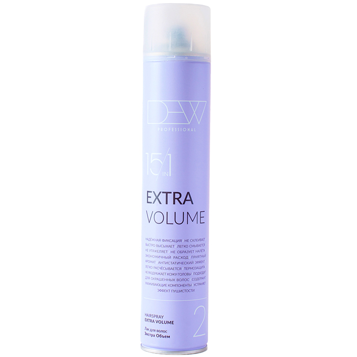 Dew Professional Extra Volume 15 в 1  Лак для объема волос нормальной фиксации 500 мл.