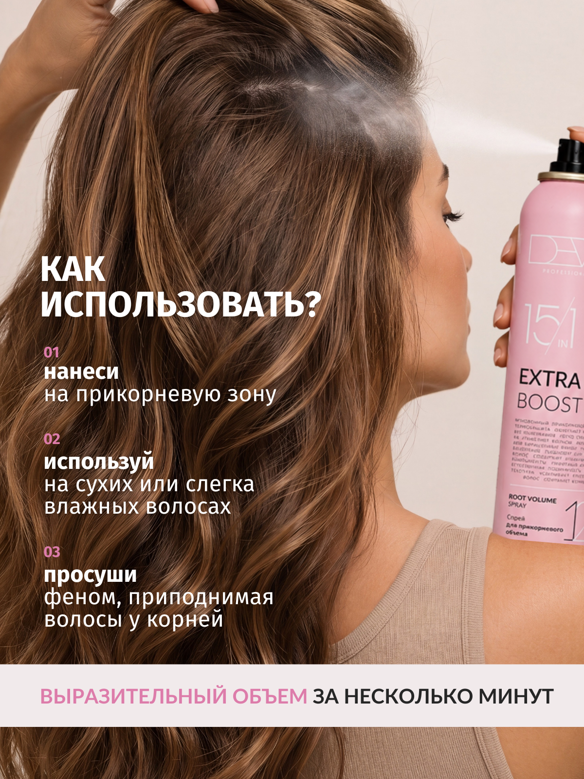 Dew Professional Extra Boost 15 в 1 Спрей для прикорневого объема 200 мл.
