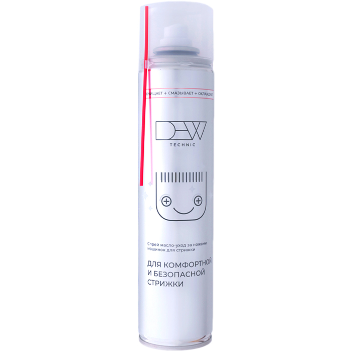 Dew Technic Спрей масло-уход за ножами машинок для стрижки, триммеров 400 мл.
